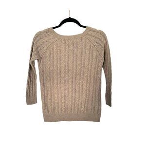 American Eagle sweater womens tan knitted sweater size xsmall